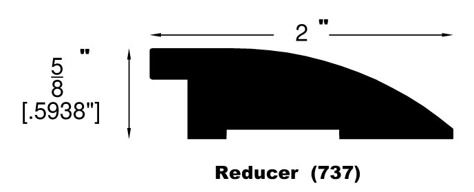Unfinished Red Oak Reducer 78" - For 5/8" Floor