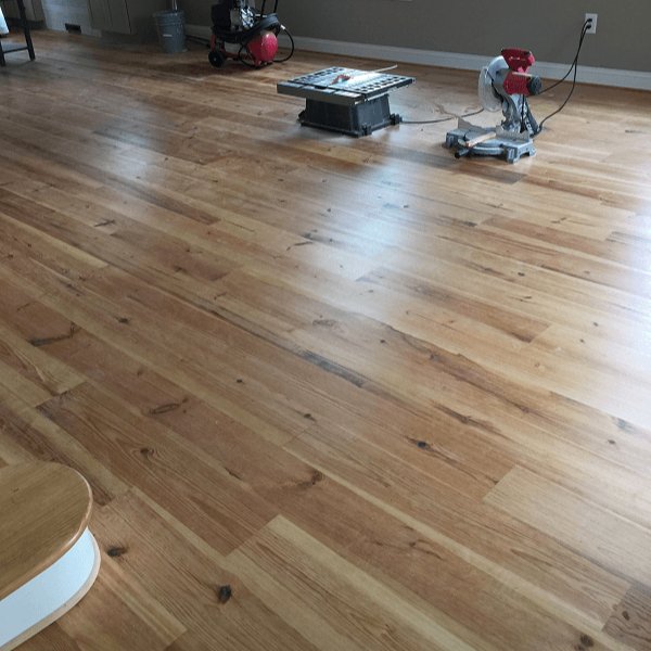 5" x 3/4" Solid Unfinished Caribbean Heart Pine Rustic Flooring