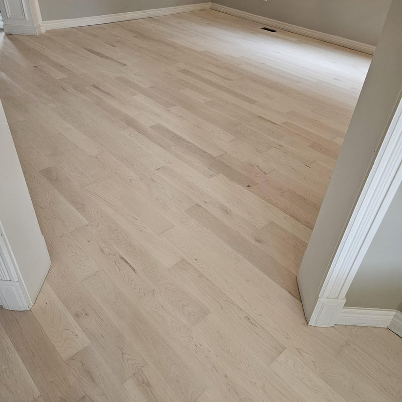 3 1/4" Unfinished Solid Hard Maple #1 Common Flooring - 1'-7'