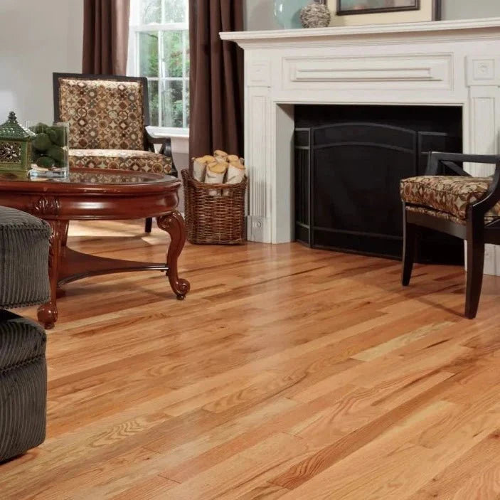 6" Unfinished Solid Red Oak #1 Common flooring