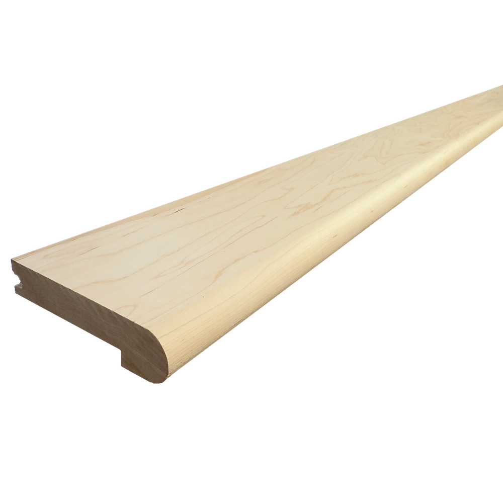 Unfinished hard maple stair nosing for 3/4-inch flooring, 3 1/2-inch wide