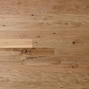 5" x 3/4" Solid Unfinished White Oak Select & Better Plain Sawn Sample