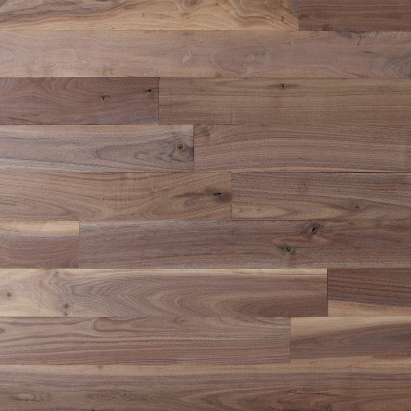 3 1/4" Unfinished Solid American Walnut #1 Common Flooring product photos