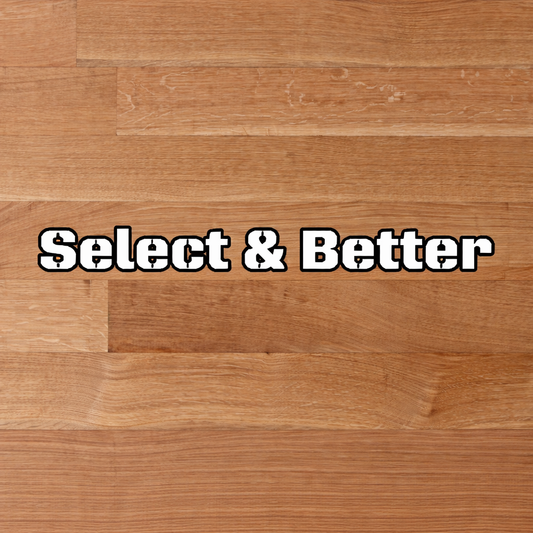 2 1/4" White Oak Select & Better Flooring | Unfinished, Rift & Quartered, Solid