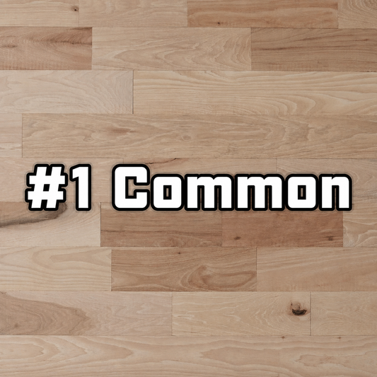 2 1/4" Unfinished Solid Hickory #1 Common Flooring