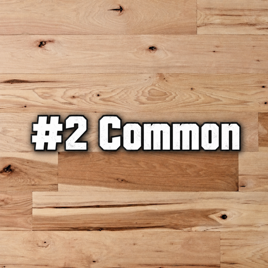 6" Unfinished Solid Hickory #2 Common Flooring