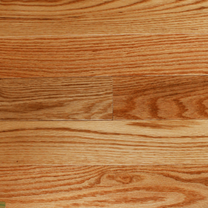 Turman pre-finished red oak natural choice grade semi-gloss hardwood flooring