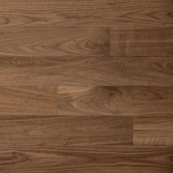 5" Unfinished Engineered Walnut Select & Better Plain Sawn Flooring