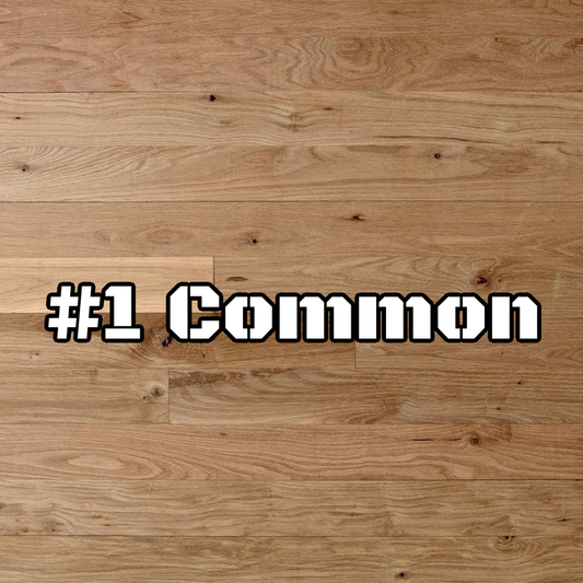 8” White Oak #1 Common Flooring | Unfinished, Plain Sawn