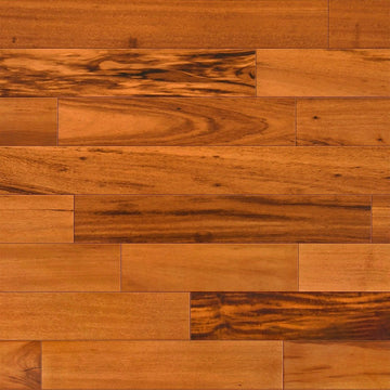 5" x 3/4" Unfinished Solid Tigerwood Clear Grade Samples