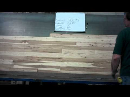 5" unfinished solid hickory Character Grade flooring