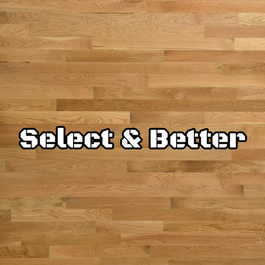 4” White Oak Select & Better Flooring | Unfinished, Plain Sawn