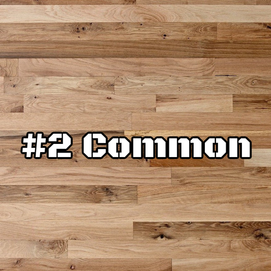 8” White Oak #2 Common Flooring | Unfinished, Plain Sawn