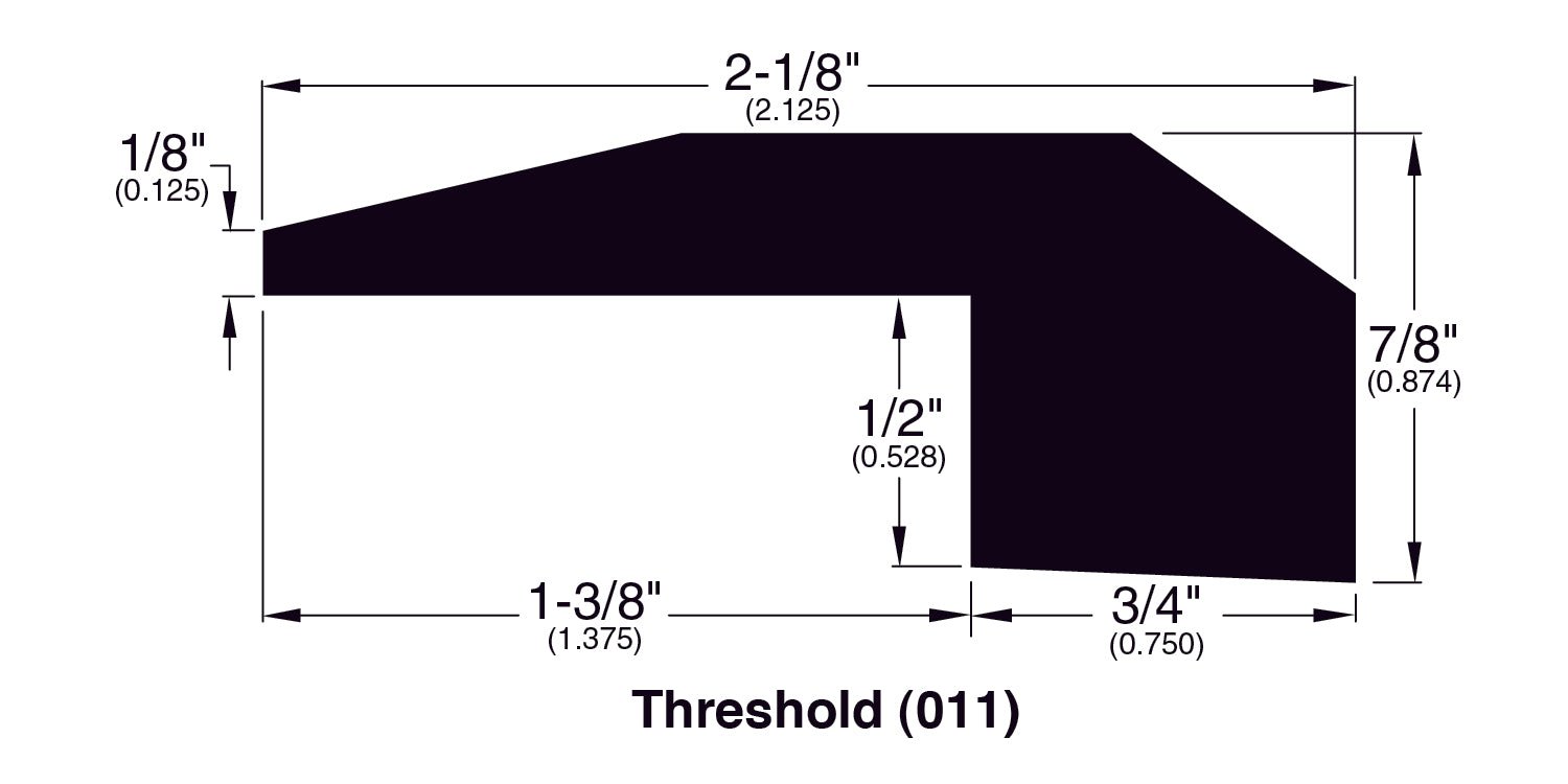 Unfinished American Walnut Threshold 78" - Pro Hardwood