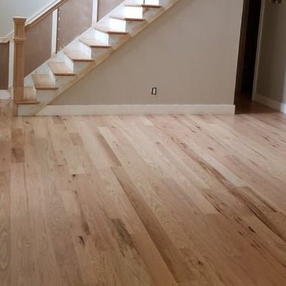 Unfinished engineered red oak plain sawn Character flooring