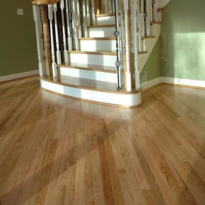 Unfinished engineered red oak plain sawn Select & Better flooring