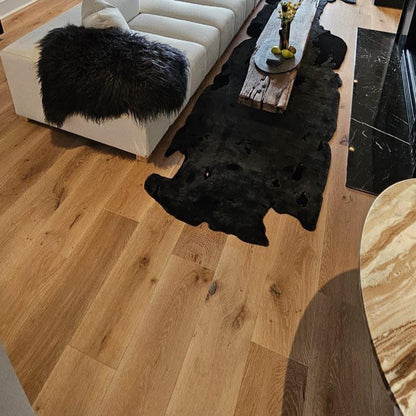 9" Unfinished Engineered White Oak Character Live Sawn Flooring
