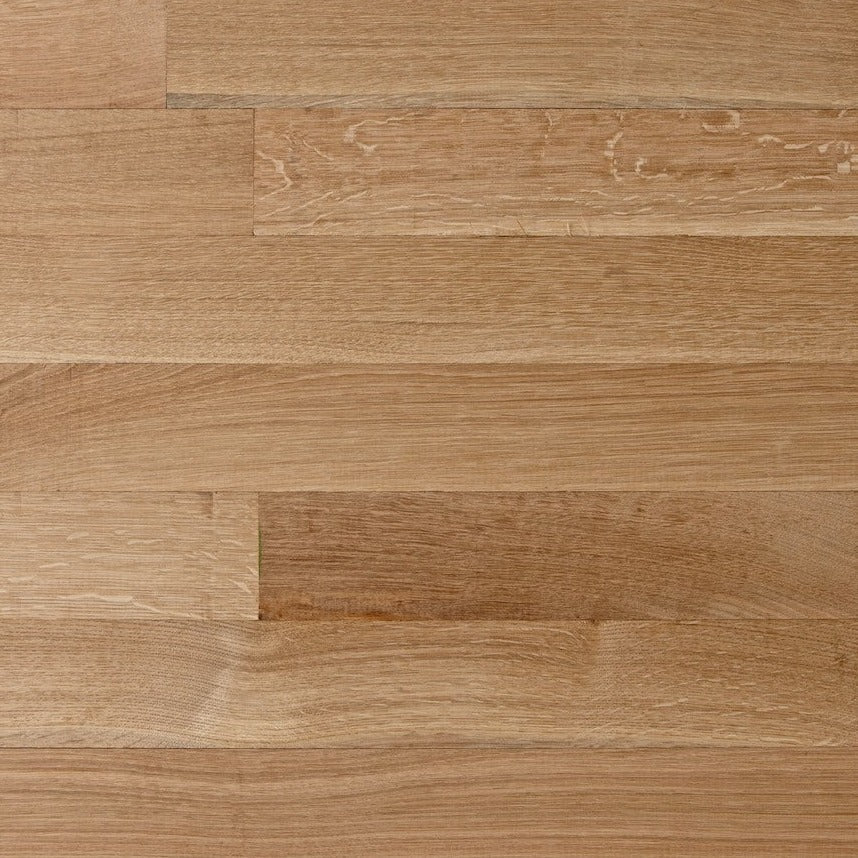 3" Unfinished Engineered White Oak Select & Better Rift & Quartered Flooring
