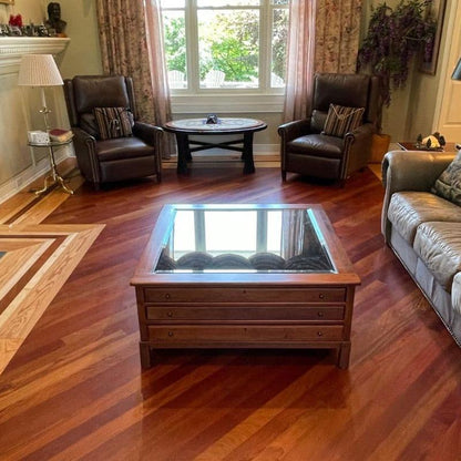 4" x 3/4" Solid Unfinished Brazilian Cherry (Jatoba) Clear Grade Flooring