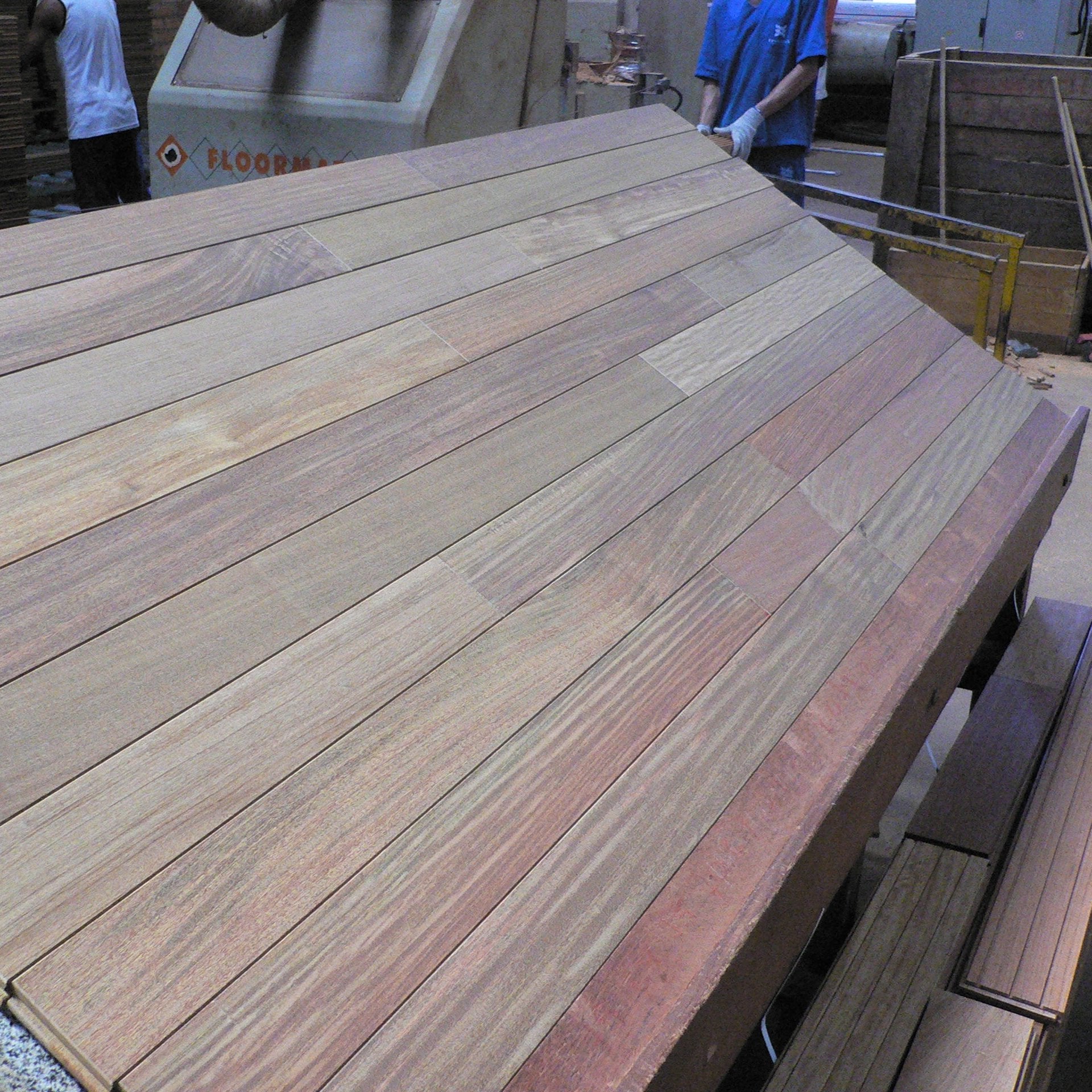 2 1/4" x 3/4" Solid Unfinished Brazilian Walnut (Ipe) Clear Grade Flooring