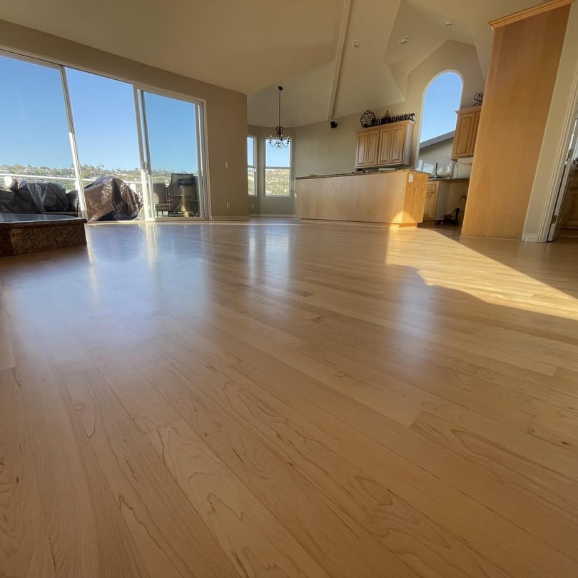2 1/4" Unfinished Solid Hard Maple Select & Better Flooring - 1'-7'