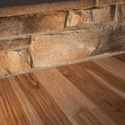 5" unfinished solid hickory Character Grade flooring