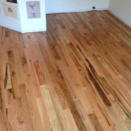 2 1/4" Unfinished Solid Red Oak #2 Common flooring