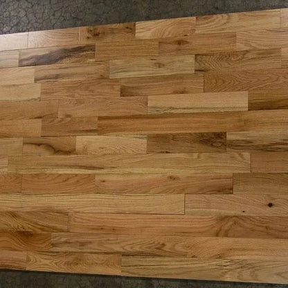 2 1/4" Unfinished Solid Red Oak #2 Common flooring