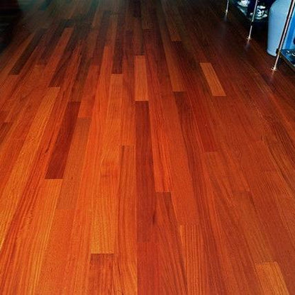 5" x 3/4" Solid Unfinished Santos Mahogany (Cabrueva) Clear Grade Flooring